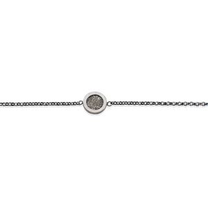 Vingerafdruk armband zilver