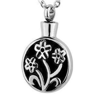 RVS ashanger rond bloemen