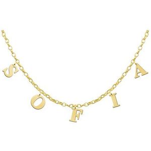 Gouden naamketting Sofia