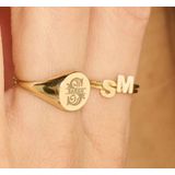 Gouden letter ring Names4ever