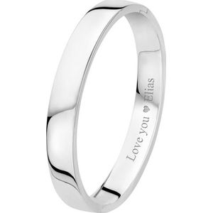 Slavenarmband zilver vlak 10 mm graveerbaar