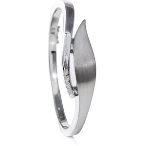 Sierlijke zilveren armband met askamer en stenen