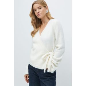 Knitted wrap cardigan