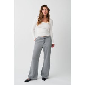 Fluid flare trousers