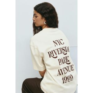 Printed oversized tee