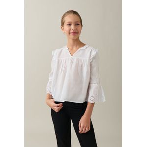 Y frill sleeve blouse