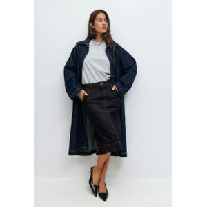 Denim pencil skirt