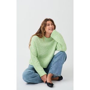 Cotton mélange knit sweater