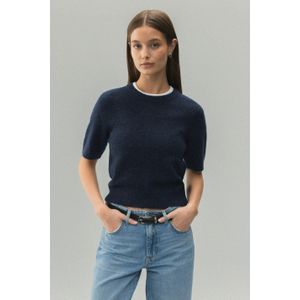 Alpaca blend knitted top