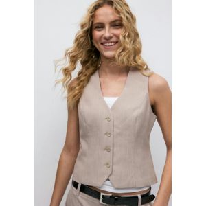 Short v-neck vest