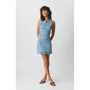 Short denim dress