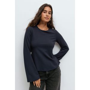 Tie back long sleeve top