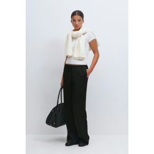 Drawstring satin trousers