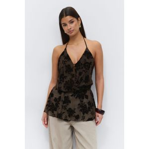 Floral halterneck top