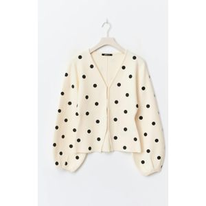 Jacquard knitted cardigan