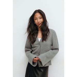 Knitted sculptured cardigan