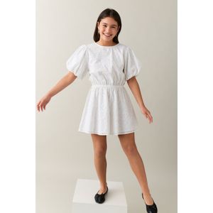 Y puffslv anglaise dress