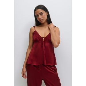 Satin loungewear singlet