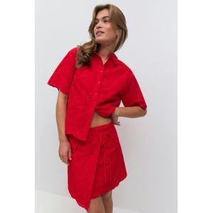 Broderie anglaise mini skirt