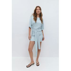 Tie shortsleeve dress
