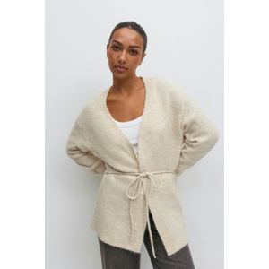 Mid knitted wrap cardigan