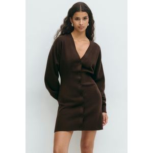 Knitted button down dress