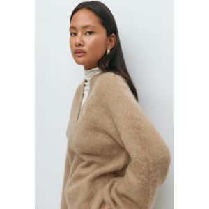 V-neck knitted sweater