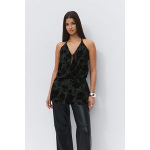 Floral halterneck top