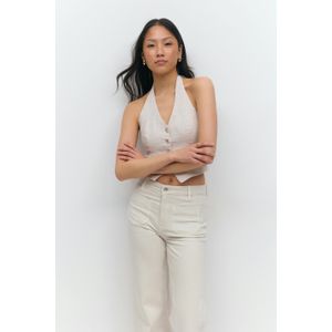 Linen halterneck vest