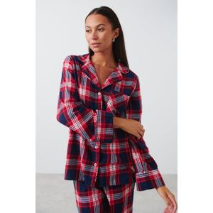 Flannel pyjamas shirt