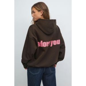 Oversized print hoodie