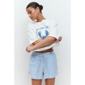 seersucker gingham shorts