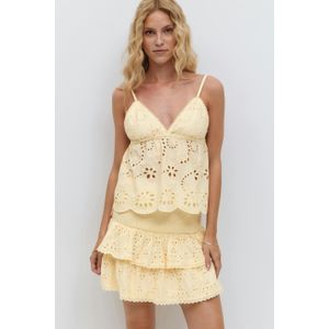 Broderie anglaise mini skirt