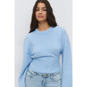 Wide sleeve knitted sweater