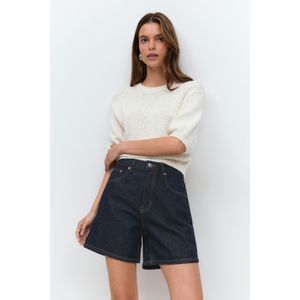 High waist denim shorts