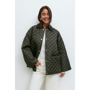 Gina Tricot - Tussenjas - Bruin - Gewatteerde Jas