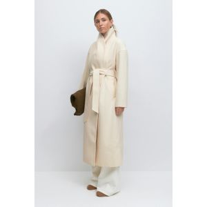 Shawl collar long coat