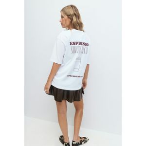 Printed oversized tee