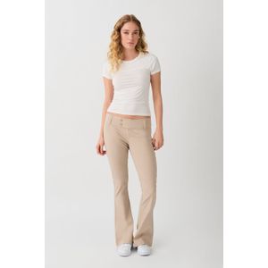 Low rise bootcut trousers