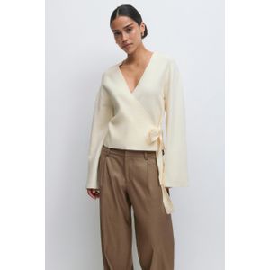 Knitted wrap cardigan