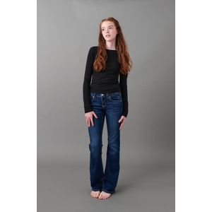 Chunky low flare jeans