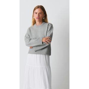 Knitted crew neck sweater