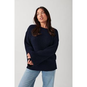 Knitted boatneck sweater
