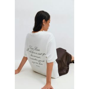 Printed oversized tee