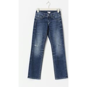 Low rise straight jeans