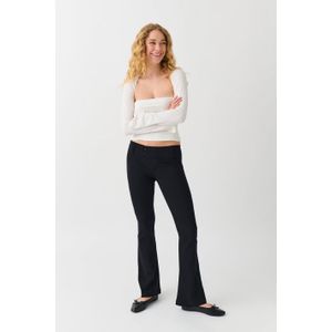 Low rise bootcut trousers