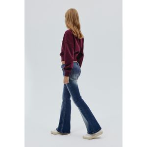 Low rise flare jeans