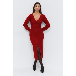 Shaped knitted dress