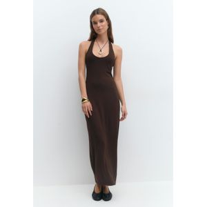 Halterneck midaxi dress