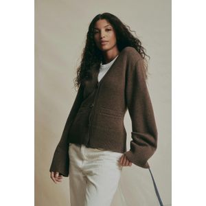 Merino wool knitted cardigan